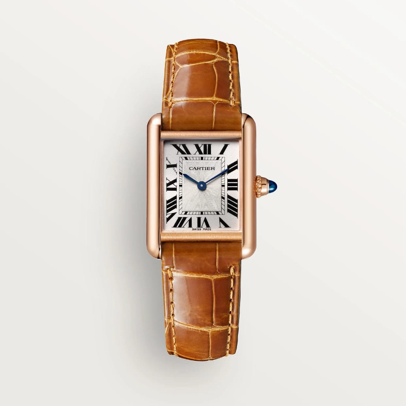 Cartier Tank Must – Rose Gold ceinture Brun